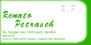 renato petrasch business card